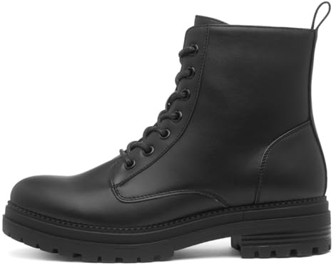 Lilley Womens Black Chunky Lace Up Boot - Size 6 UK - Black