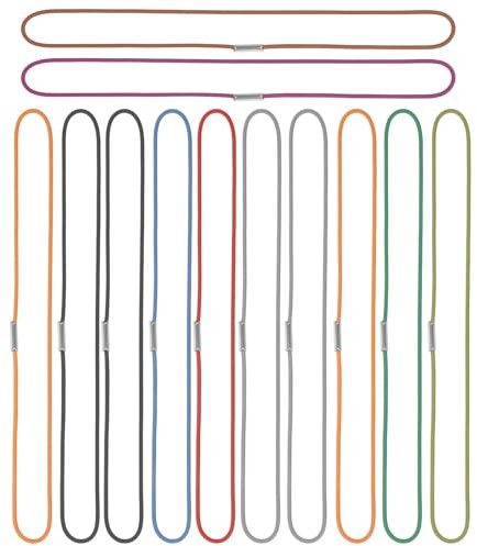 12 stycken gummirep för dagböcker elastiska band för anteckningsböcker hoppband tillbehör färgglada gummiband bokmärken tillbehör anteckningsbokrep för resare notebook-böcker anteckningsböcker