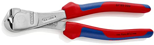 Knipex Kraft-Vornschneider verchromt, mit Mehrkomponenten-Hüllen 200 mm 67 05 200