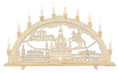 Wichtelstube-Kollektion Holz Schwibbogen Dresden - Historische Altstadt Lichterbogen