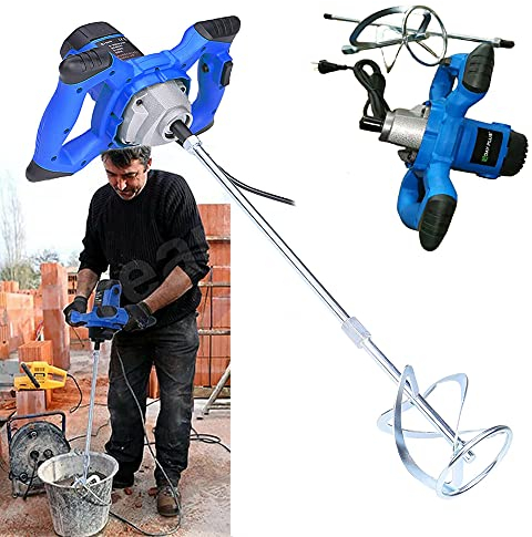 Mescolatore per malta per industria e casa, 2600 W, miscelatore per malta, 6 velocità variabili, filettatura M14