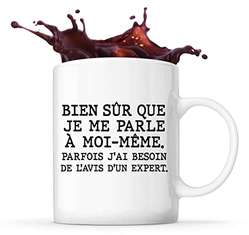 Planetee Mug Humour Avis D’un Expert Tasse Café Original | Drole Idée Cadeau Collegue Travail Patron Boss Homme Anniversaire Départ Retraite Amis Papa Maman Frere Soeur