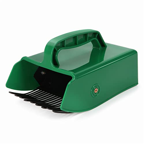 Spesh Berry Picker with Handle, Blueberry Rake Picker Scoop Tool for Picking Raspberries, Blackberries, Blueberries and Currants(Green)