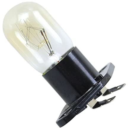 Zengshy Bombilla para microondas, 230V 20W Bombilla y Soporte para lámpara de luz de microondas, Bombilla LED para iluminación de refrigerador con Base Reemplazo de electrodomésticos de Temperatura