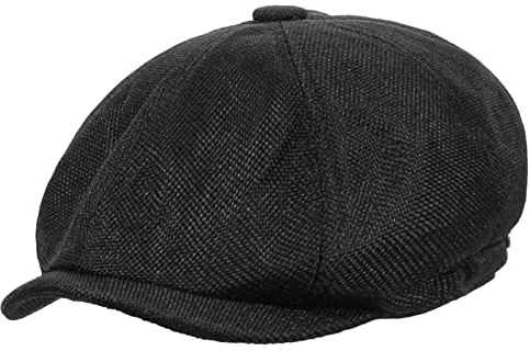 Schirmmütze Herren Schiebermütze Schwarz Driving Cabbie Jagd Flatcap Newsboy Cap