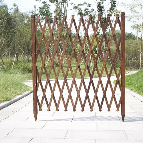 BXKCFYBSQ Extended Wooden Fence, Outdoor Climbing Plant Freestanding Trellis, Wooden Garden Lattice Fence/Christmas Tree Fence Privacy Fence Screen (Size : H120xL200cm)
