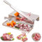 FURLOU Cortador Manual de Carne de Hueso, Guillotina de Carne Comercial de Acero Inoxidable, cortadora de Alimentos Comercial para el hogar, con 4 pies de Silicona, para Pescado, Pollo, Carne de Res