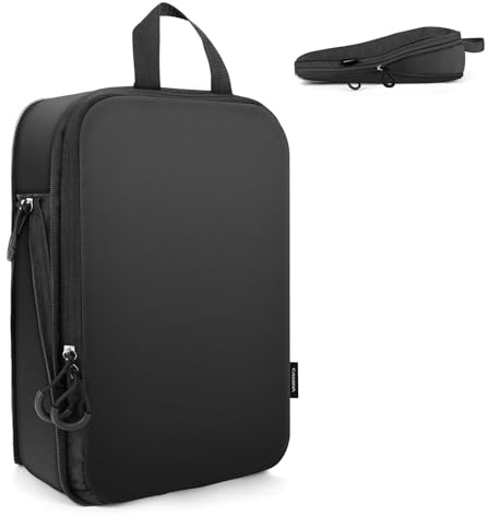 Carttiya Organizador Maleta Viaje Compresión, Impermeable Expandibles Ultraligero Packing Cubes, Organizador Mochila Viaje, Compression Bolsas Organizadoras Maleta Equipaje (1 Piezas, Negro)