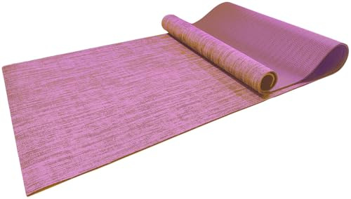 Tapis de yoga et de gymnastique double face en jute 183 x 61 cm [newgen medicals]