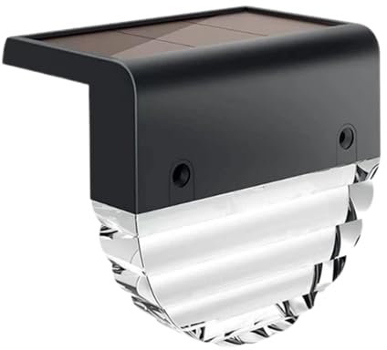 Luce Di Recinzione Solare - Set Di Luci Per Scale | Luce Di Sicurezza Per Esterni, Luci A LED IP65, Di Recinzione, Esterne Scale, Ponte, Gradino Anteriore, Portico A