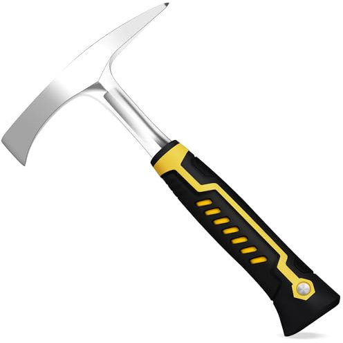 SLNIHAMS Martello da saldatura, 400 g, strumento di rimozione delle scorie con impugnatura ergonomica, manico antiscivolo per saldatura, pulizia dei metalli, officina e progetti fai da te