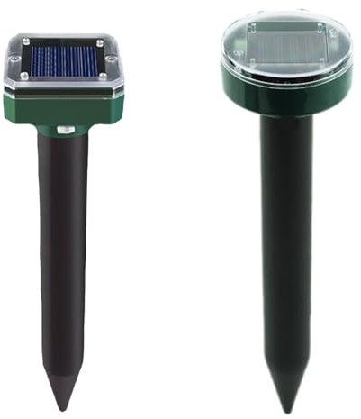 Répulsifs Solaire Anti-Taupes - Lot De 2 Répulsifs Solaires Ultrasoniques Ré-pulsif pour Animaux Power Étanche pour Jardin, Pelouse, Cour Éliminez Les Taupes, Campagnols, Gaufres, Rats Et Rongeurs