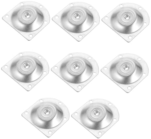 VALICLUD 8pcs Slanted Furniture Leg Mounting Plates for Strengthening and Repairing Sofa Couch Seats Round Edge Attachment Plates for Table Legs and Wood Furniture