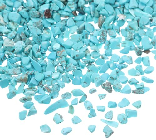 UPKOCH Grava para Acuarios Turquesa 5-7 Mm, 2 Bolsas 100 G Piedras Decorativas Naturales para Paisajismo y Decoración de Peceras, Grava para Peces y Camarones, Accesorios Acuarios