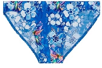 HOM - Slip da bagno Micro Colibris, Stampa blu, S