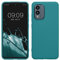 kwmobile Case Compatible with Nokia X30 5G Case - Soft Slim Protective TPU Silicone Cover - Teal Matte