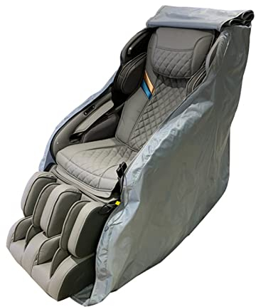 MERAXI Housse de Chaise de Massage shiatsu Lavable pour Tout Le Corps, Housse de Chaise de Massage Grise imperméable avec Protection de Meubles à Fermeture éclair pour Le déménagement, 66,9 x 55 x 39