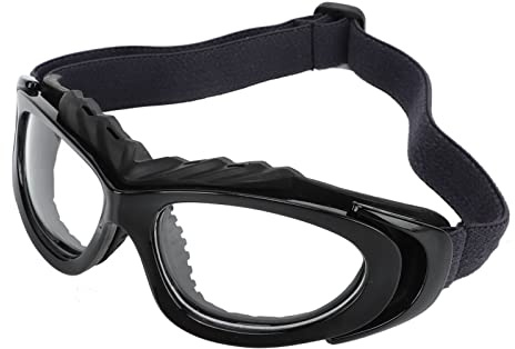 Pssopp sportglasögon sportsäkerhet, skyddsglasögon sport skyddsglasögon, explosionssäkra fotbollsglasögon ergonomiska HD avtagbara för basket för utomhuscykling (svart)