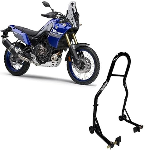 Cavalletto alzamoto alza moto per alzare il retrotreno sollevare la ruota gomma dietro del della Yamaha Tenere 700