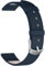 18mm Armbänder Kompatibel mit Withings ScanWatch 2 38mm Armband Leder, Ersatzarmband Lederarmband Strap Handgelenk Band Zubehör für ScanWatch 2 38mm Uhrenarmband(Blau)