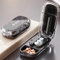 Ptyism Coupe Cachet pour Pilules Multiples(Noir avec Brosse) Coupe Comprimé丨Pill Splitter,Coupe Pillule pour Fendre vos Pilules et Transporter vos Médicaments pour Convient aux Voyages