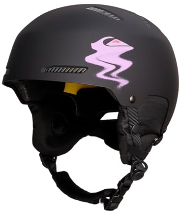 Quiksilver Lawson MIPS Casco Deportivo, Hombres, El Negro se derrite, S