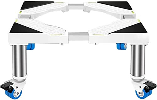 AYCDL Washing Machine Stand BaseMultifunctional Trolley/Wheels Moveable Domestic Appliances Base Washer Pedestals & Frames Adjustable L/W 45-65cm Fridge Base Rack Pre,4wheels-30cm