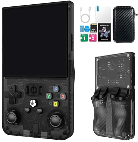 Tomedeks R36MAX Console retro game, nuova versione aggiornata della console di gioco, console di gioco portatile, sistema Linux open source, scheda TF da 128 GB, 30000 giochi retrò