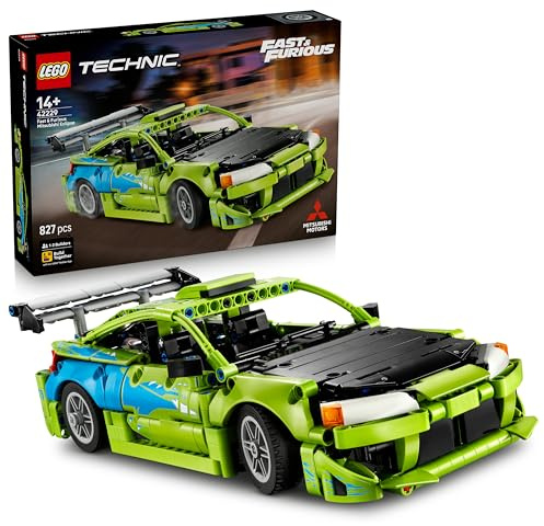LEGO Technic Auto Mitsubishi Eclipse Fast and Furious - Kit Modellismo STEM da Collezione con Sterzo e 2 Bombole di NOS - Regalo per Ragazzi da 14 anni in su e Fan Adulti dei Film - 42229