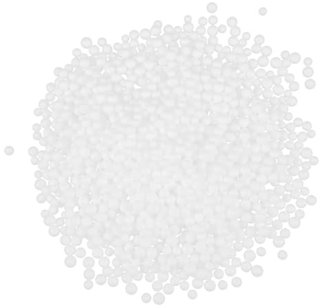 Veemoon Particules de Mousse Souple 10-12 Mm pour Pouf, Sachet 250 G, Matériau Rembourré Léger et Polyvalent, Billes de Remplissage pour Coussins, Décorations et Usage Maison