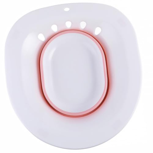Hohopeti Bidet Pliable Design Imitant les Hanches Humaines pour Femmes Enceintes et Adultes, Bassin de Siège en Pp et Tpr Crochet Adapté aux Toilettes Standards Anti-accroupissement