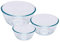 Pyrex Bowl Set, 0.5L/1.0L /2.0L, 3 Piece
