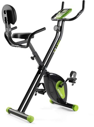ECODE Cyclette Pieghevole da Casa con Schienale X TOP Magnet – Ciclette Magnetica Salvaspazio e Compatta con Display, 8 Resistenze e Volano Silenzioso – Ideale per Cardio Fitness e Allenamento Gambe