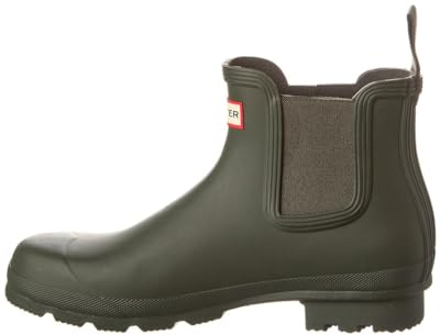 Hunter Herren Chelsea Bootsschuh, Dark Olive, 43 EU