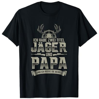 Jäger Shirt Herren Jagd Geschenk Papa Vater Förster T-Shirt
