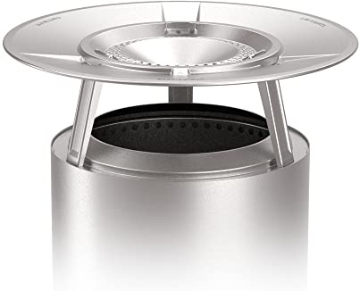 Solo Stove Ranger Värmedeflektor, Med 3 Avtagbara Ben, Tillbehör Till Ranger Eldstad, Fångar Upp Och Omdirigerar Värme, Rostfritt Stål, Höjd: 24,1 cm, Diameter: 51 cm, 2,3 kg