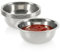 com-four® 8x bols à sauce - petits bols - bol pour sauces, trempettes et collations - bols à collation, ensemble de bols - bol à épices - petit bol en métal - acier inoxydable (08 Stück - Ø 10.5cm)