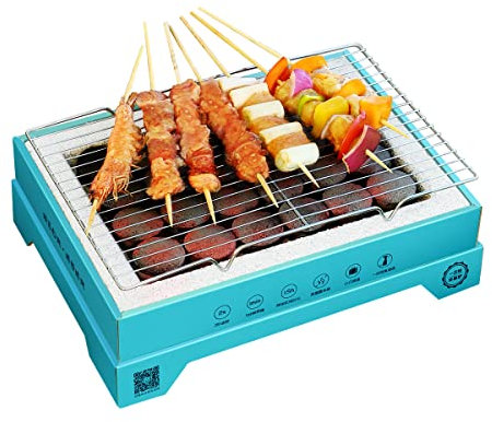 Gril à charbon jetable, gril jetable portable, ensemble de gril de barbecue extérieur recyclable pour la fête de camping, dure 2 heures