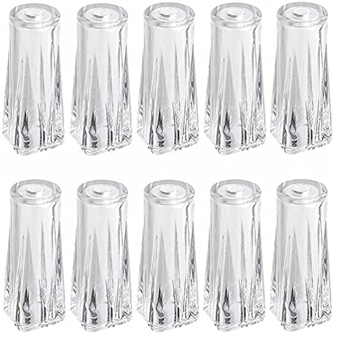 Lot de 10 glands en plastique transparent avec cordon de serrage pour stores