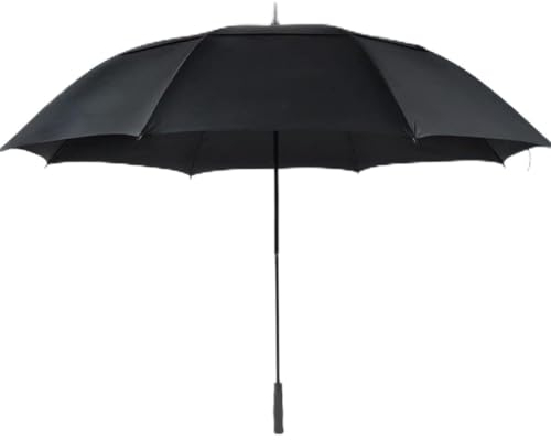 CunTo Hochwertige Golfschirme, 68 Zoll extra große Stockschirme, Bblack übergroßer doppellagiger Regenschirm mit langem Griff, Wind- und regensichere Golfschirme