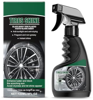 Reifenglanz, Reifenglanzspray, Endurance High Gloss Reifenpflege, Reifen Glanz, Tire Shine, für Matten Seidenglanz, für Profi Autopflege & Reifen Schwarz - Gummi Pflegemittel Auto, 05