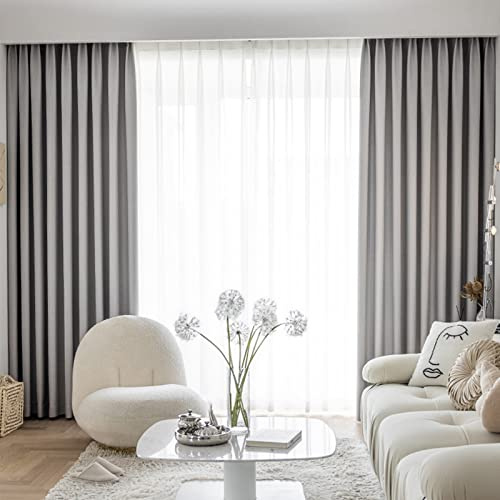 Cotton Linen Blackout Curtain Breathable Thermo Curtain Privacy Drapes for Living Room Bedroom Office 1 Piece Yellow 106x160cm