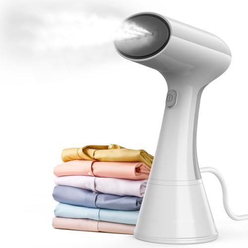 Shenjia 1800W Plancha Vertical Vapor, 150°C Turbo Vapor de Penetración Extrema Reducción de Arrugas, 20s de Calentamiento Rápido Plancha de Vapor, Ideal Para El Hogar, La oficina, Los Viajes