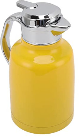 Termisk kaffekanna, 304 rostfritt stål, stor öppning, läckagesäker, avtagbart lock Anti-halk botten isolerad kaffekanna Stor kapacitet Lätt att termisk kanna for kaffe, te/296