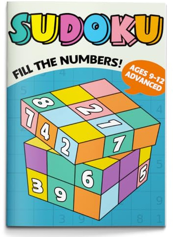 VTHY Challenging Sudoku Puzzle Book Smart Kids Above Exercise Brain, lmprove Focus and Boost