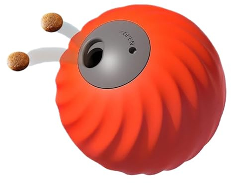 Lainiaoly Pelota de Comida para Perros 2 en 1,Bola Lento para Mascotas - Juguete Dispensador De Premios para Estimulación Mental Aburrimiento Ejercicio Entrenamiento