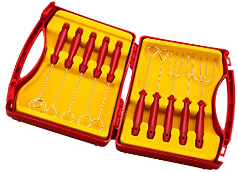 Pati-Versand 10108 Set di 10 forchette per Praline Metallo Argento 23 x 4 x 17 cm