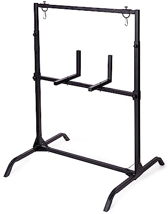 YAK Archery Universal Zielscheibenständer – Vielseitig, Höhenverstellbar, Passend 80x80, 60x60 cm Zielscheiben und Schießsäcke, Leicht & Stabil, Pulverbeschichtetes Aluminium