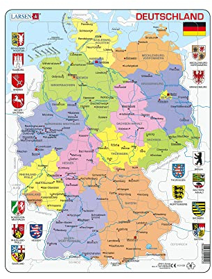 Larsen K21 Deutschland Politische Karte Puzzle (48 Teile) - Deutsch