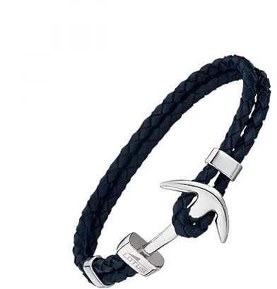 LOTUS STYLE Pulsera Hombre Acero Inoxidable 316L Brazalete de Diseño Sofisticado, Confortable y Resistente al Agua - Pulseras Hombre - Azul 215.00 mm LS1832-2/4 - Regalo de Cumpleaños, Día del Padre